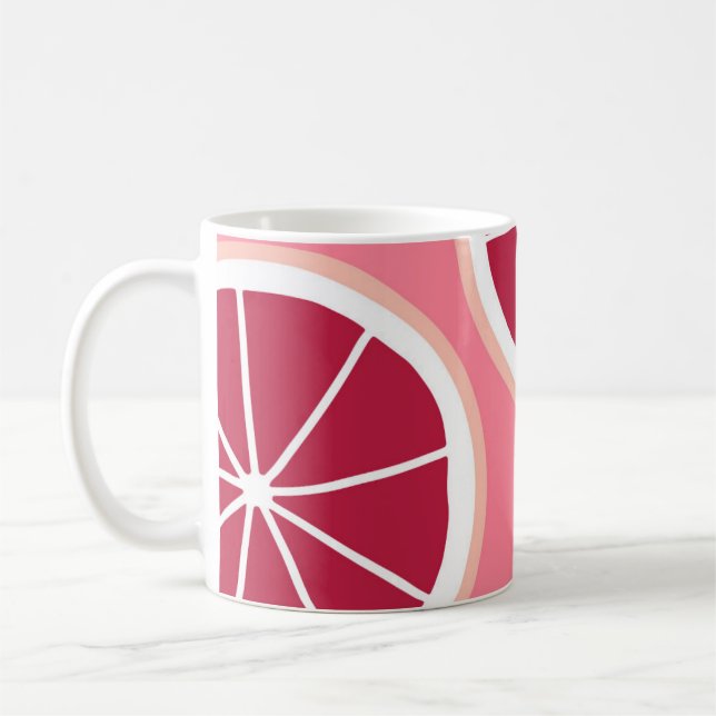 Taza De Café Ropa rosa de pomelo (Izquierda)