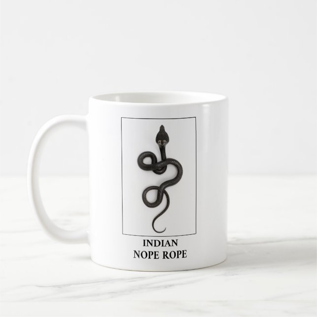 Taza De Café Rope indio - Peligro de serpiente Cobra (Izquierda)