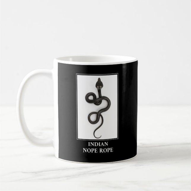 Taza De Café Rope indio - Peligro de serpiente Cobra (Izquierda)