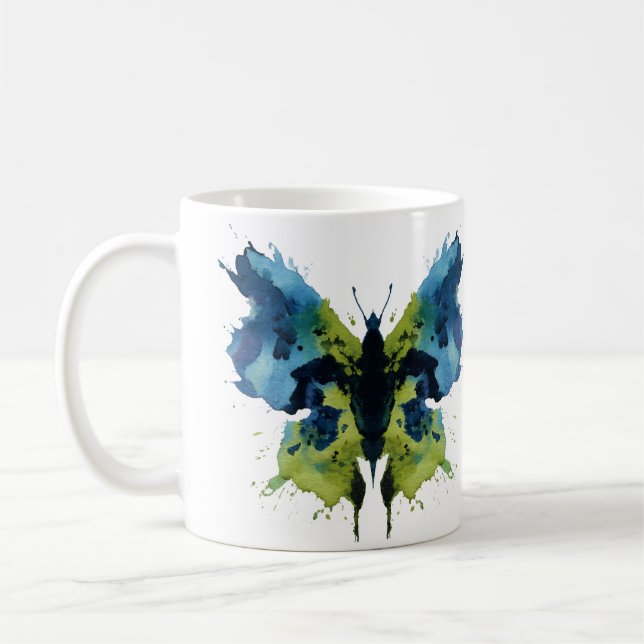 Taza De Café Rorschach Inkblot Test. No me llames loca (Izquierda)