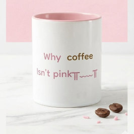 Taza de café rosa