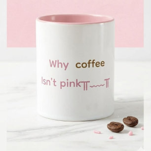 Taza de café rosa