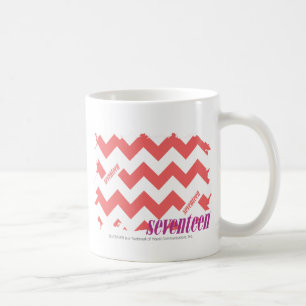 Taza De Café Rosa 2 del zigzag