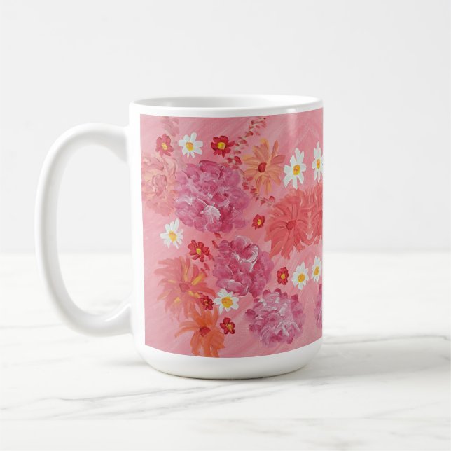 Taza De Café Rosa al atardecer Coffee Mug (Izquierda)