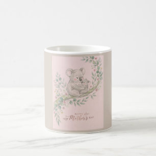 Taza De Café Rosa, Amable mamá koala y joey