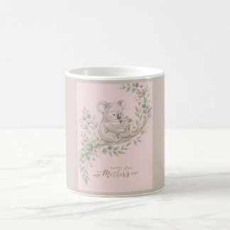 Taza De Café Rosa, Amable mamá koala y joey