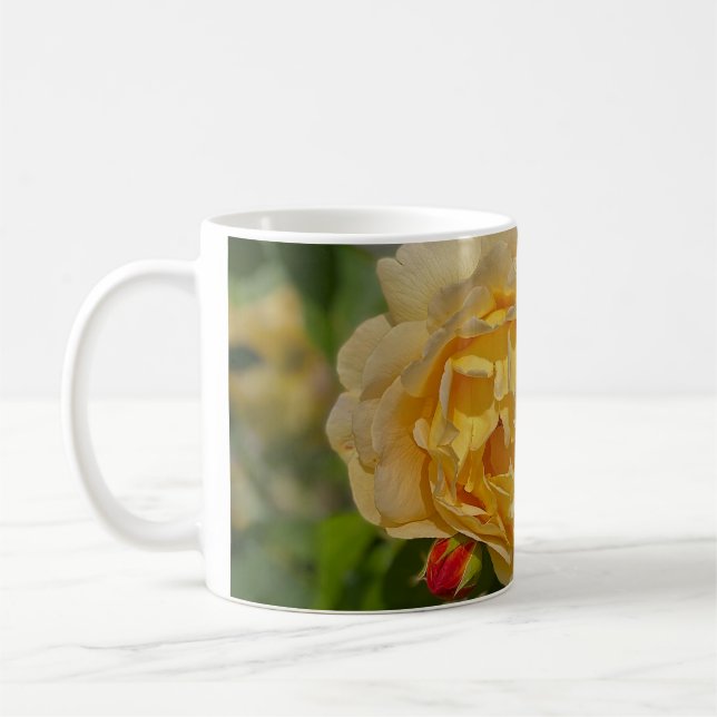 Taza De Café Rosa Amarilla  (Izquierda)
