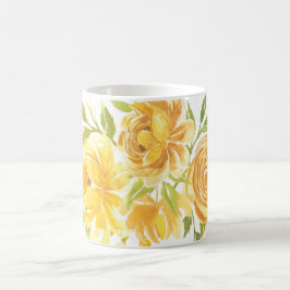 Taza De Café Rosa amarilla de ensueño