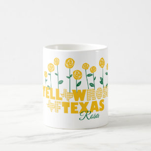 Taza De Café Rosa amarilla de Texas - Jardín Rosa
