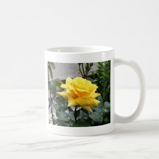 Taza De Café Rosa amarillo de Tejas (Derecha)