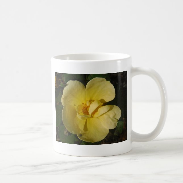 Taza De Café Rosa amarillo salvaje (Derecha)