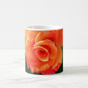 Taza De Café Rosa anaranjada