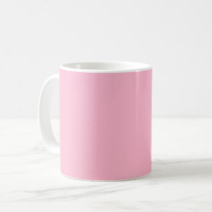 Taza De Café Rosa bebé color sólido