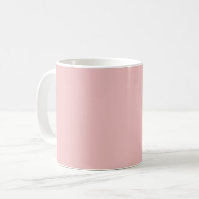 Taza De Café Rosa bebé (color sólido) (Anverso izquierdo)