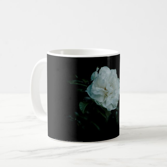 Taza De Café Rosa blanca (Anverso izquierdo)