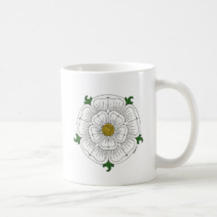 Taza De Café Rosa blanco de York