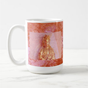 Taza De Café Rosa-Bronce Kwan Yin