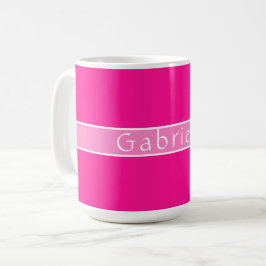 Taza De Café Rosa caliente simple y personalizado