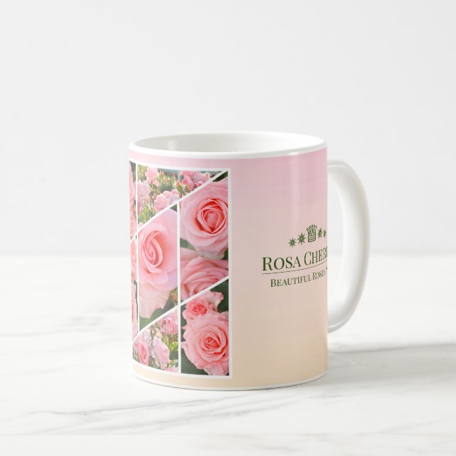 Taza De Café Rosa Cherish (Anverso derecho)