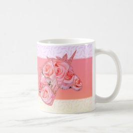 Taza De Café Rosa Cherish コーヒーマグカップ