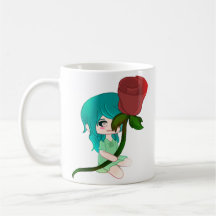 Rosa Chibi Con Rosa