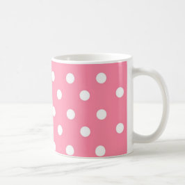 Taza De Café Rosa con tinta blanca