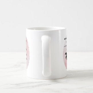 Taza De Café Rosa de algodón de amor sobre rosa
