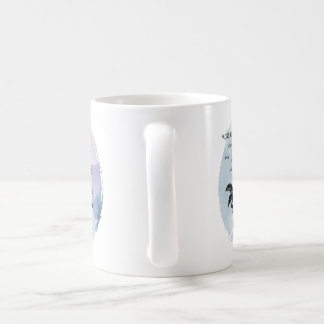 Taza De Café Rosa de cabaña mágica en azul
