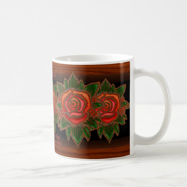Taza De Café Rosa de cobre (personalizado) (Derecha)