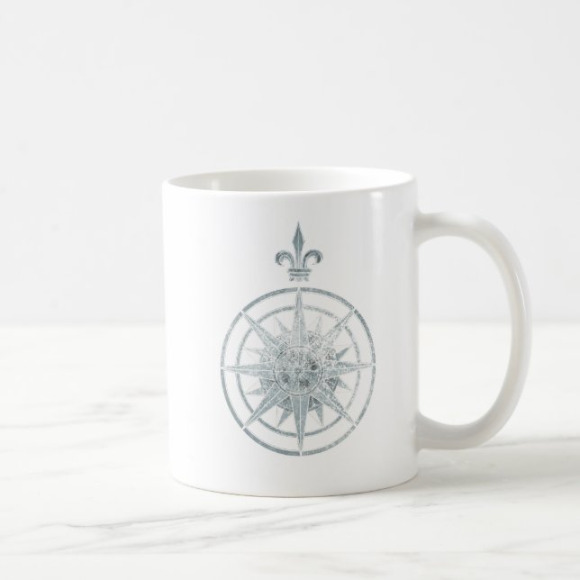Taza De Café Rosa de compás (Derecha)