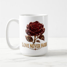 Rosa de Cristal Rubí - El Amor Nunca se Desvanece