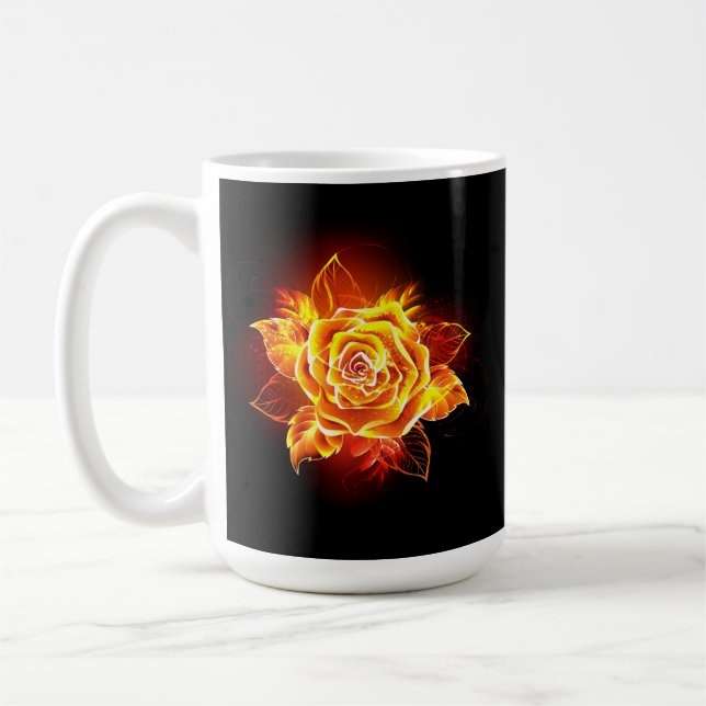 Taza De Café Rosa de incendios en auge (Izquierda)