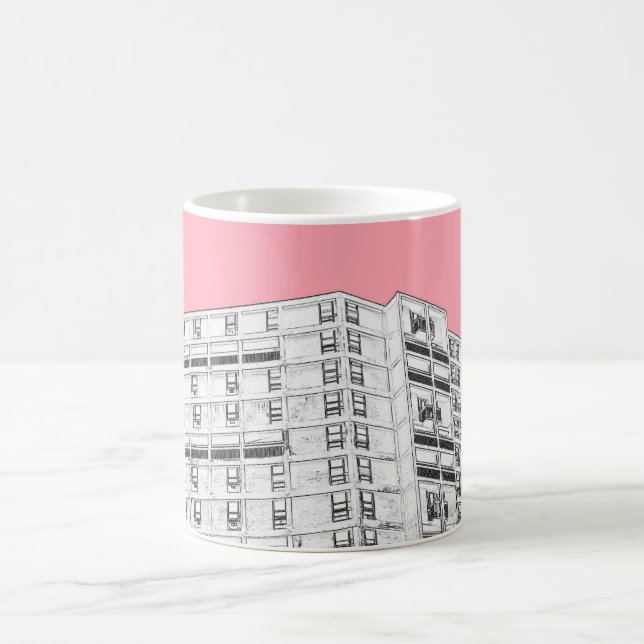 Taza De Café Rosa de la colina del parque (Centro)