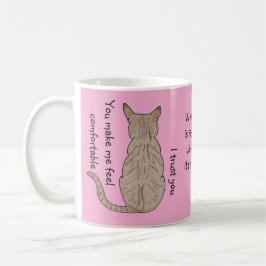 Taza De Café Rosa de la luz del gato