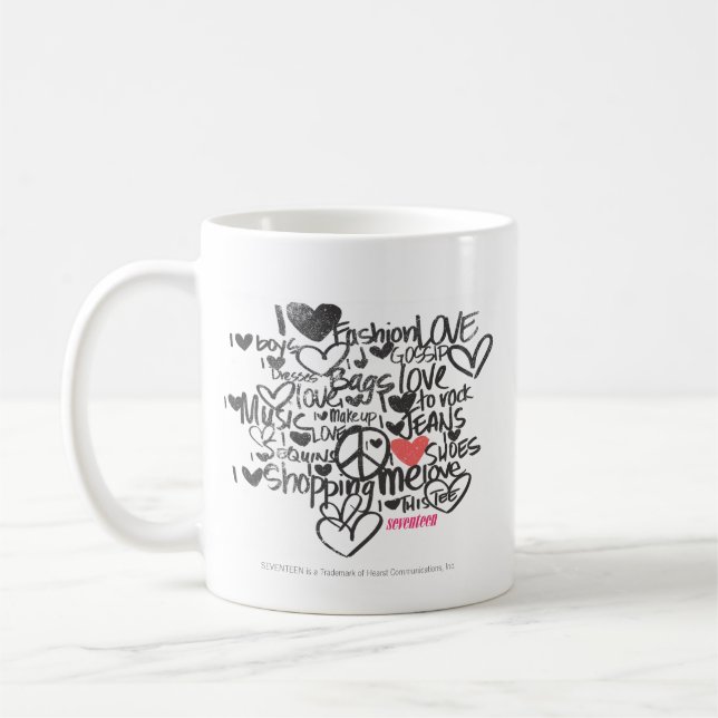 Taza De Café Rosa de la pintada (Izquierda)