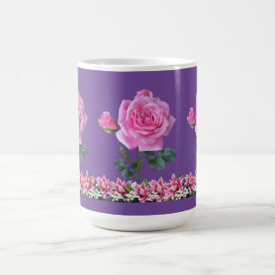Taza De Café Rosa De Lavanda De Sharon Coffee Mug