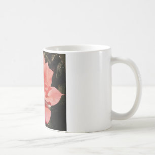 Taza De Café rosa de melocotón y gotas de lavado