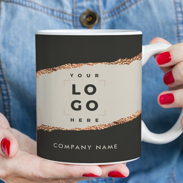 Taza De Café Rosa de oro negro elegante precio moderno jovencit (Subido por el creador)
