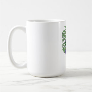 Taza De Café Rosa de Skeleton y Monstera