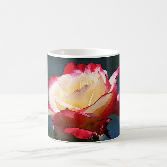 Taza De Café Rosa de té híbrido del "placer doble" (Centro)