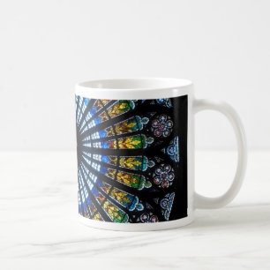 Taza De Café Rosa de vidrio manchado en Estrasburgo, Francia