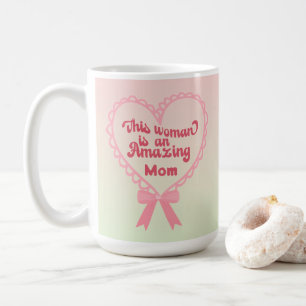 Taza De Café Rosa del Día de la Madre Nana