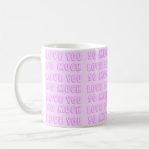 Taza De Café Rosa: El día de San Valentín púrpura