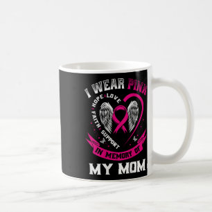 Taza De Café Rosa En Memoria De Mi Mamá Conciencia Sobre El Cán