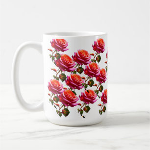 Taza De Café "Rosa encantada Jardín Mug - Elegancia Sip Cada Mo