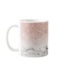 rosa falso personalizado purpurina rosa mármol bla