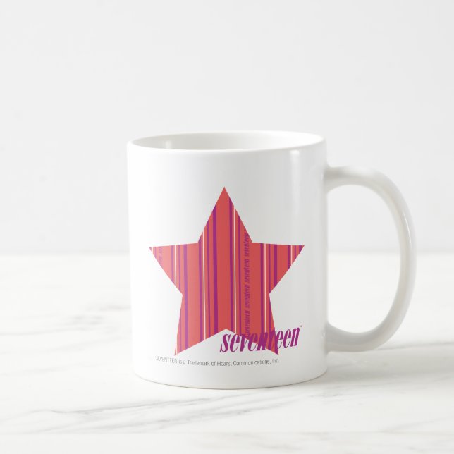 Taza De Café Rosa fino 4 de las rayas (Derecha)