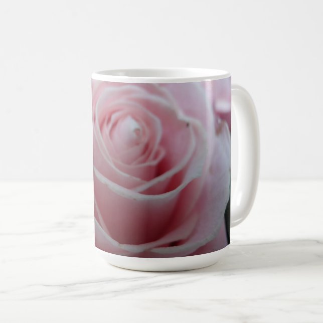 Taza De Café Rosa Flor Adorable (Anverso derecho)