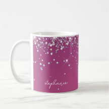 Rosa Fucsia Moderno con Brillo Personalizado