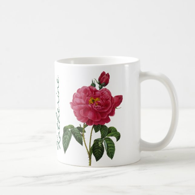 Taza De Café Rosa Gallica (Derecha)
